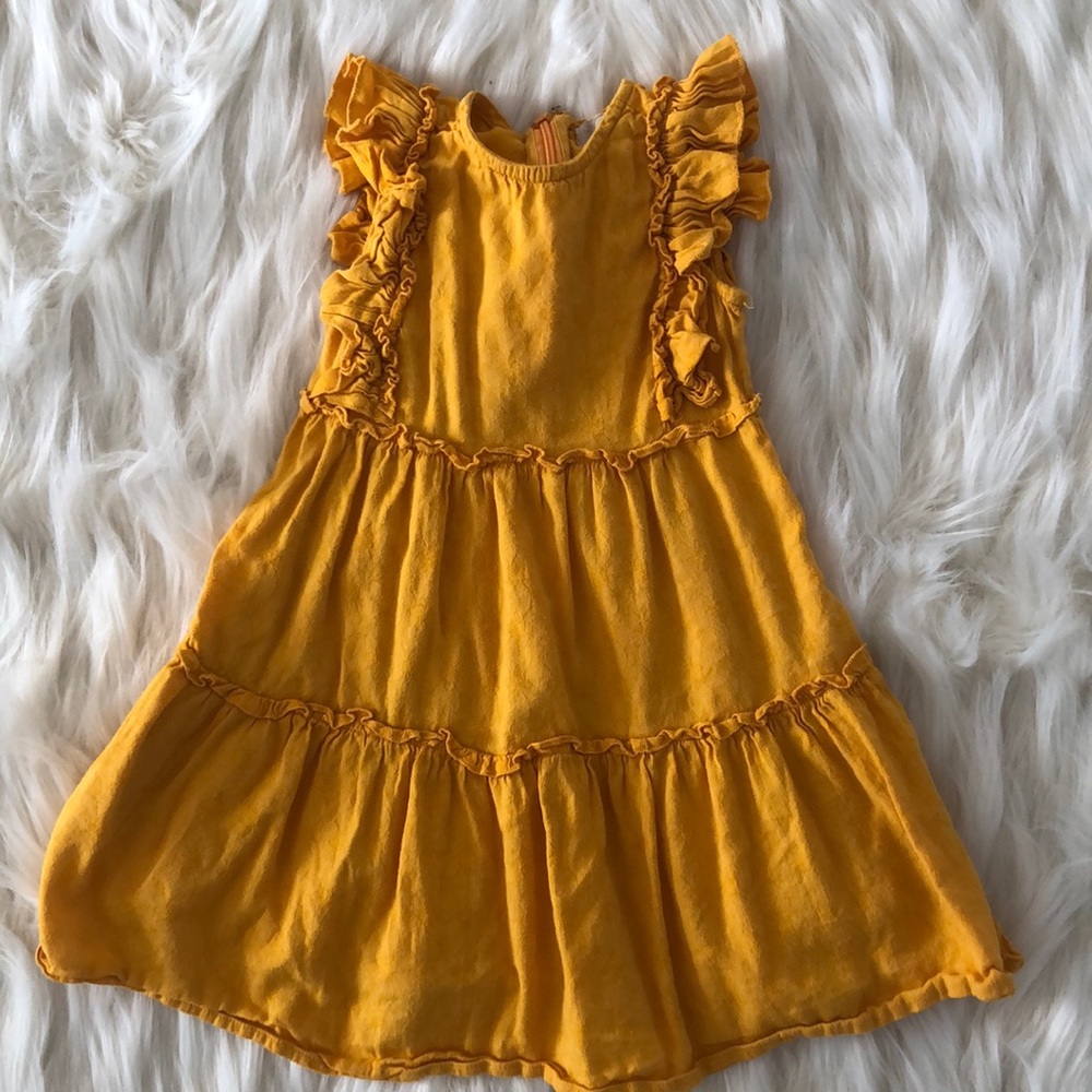 Peek Kids mustard yellow dress 3T